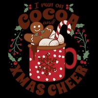 I Run On Cocoa And Xmas Cheer Holiday Christmas 16oz Travel Tumbler