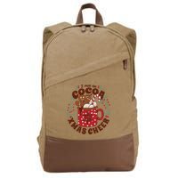 I Run On Cocoa And Xmas Cheer Holiday Christmas Cotton Canvas Backpack