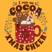 I Run On Cocoa And Xmas Cheer Holiday Christmas Sustainable Knit Beanie