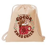 I Run On Cocoa And Xmas Cheer Holiday Christmas Drawstring Bag