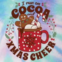 I Run On Cocoa And Xmas Cheer Holiday Christmas Legacy Tie Dye Trucker Hat