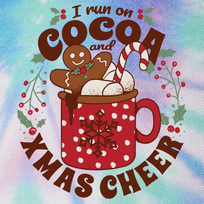 I Run On Cocoa And Xmas Cheer Holiday Christmas Legacy Tie Dye Trucker Hat