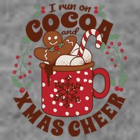 I Run On Cocoa And Xmas Cheer Holiday Christmas Toddler Sweatshirt