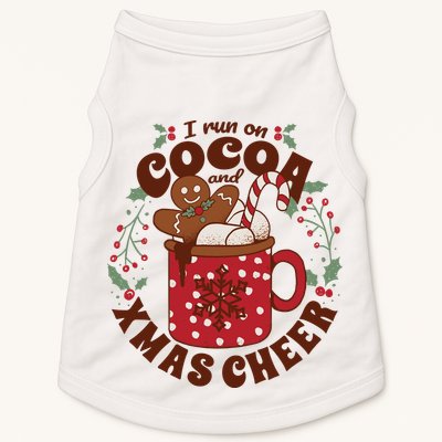 I Run On Cocoa And Xmas Cheer Holiday Christmas Doggie Tank