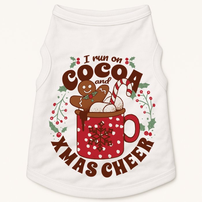 I Run On Cocoa And Xmas Cheer Holiday Christmas Doggie Tank