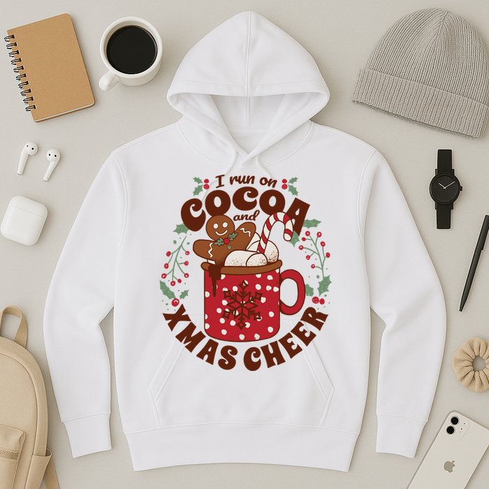 I Run On Cocoa And Xmas Cheer Holiday Christmas Hoodie