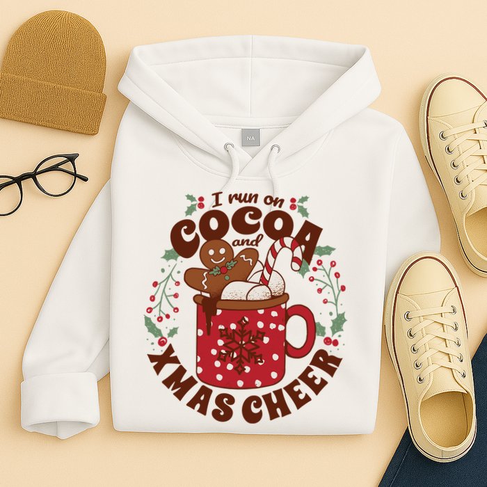 I Run On Cocoa And Xmas Cheer Holiday Christmas Hoodie