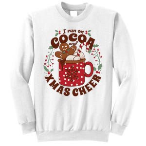 I Run On Cocoa And Xmas Cheer Holiday Christmas Sweatshirt