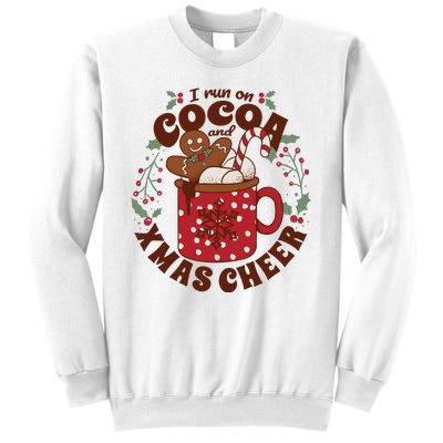 I Run On Cocoa And Xmas Cheer Holiday Christmas Sweatshirt