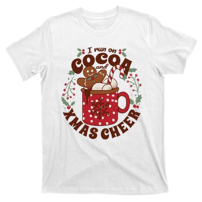 I Run On Cocoa And Xmas Cheer Holiday Christmas T-Shirt