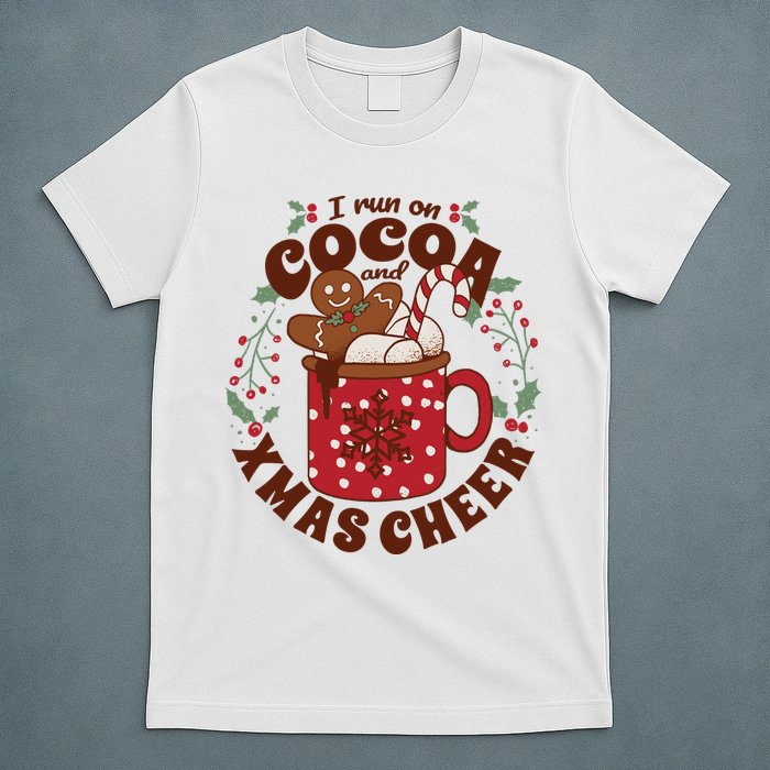 I Run On Cocoa And Xmas Cheer Holiday Christmas T-Shirt