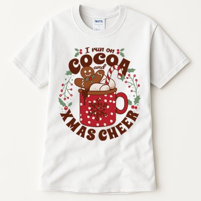 I Run On Cocoa And Xmas Cheer Holiday Christmas Tall T-Shirt