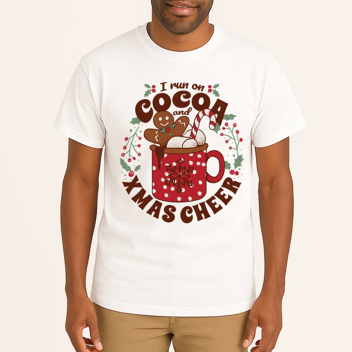 I Run On Cocoa And Xmas Cheer Holiday Christmas Tall T-Shirt