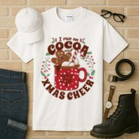 I Run On Cocoa And Xmas Cheer Holiday Christmas Tall T-Shirt