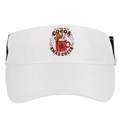 I Run On Cocoa And Xmas Cheer Holiday Christmas Adult Drive Performance Visor