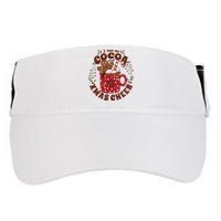 I Run On Cocoa And Xmas Cheer Holiday Christmas Adult Drive Performance Visor