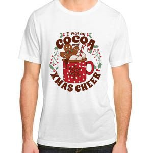 I Run On Cocoa And Xmas Cheer Holiday Christmas Adult ChromaSoft Performance T-Shirt