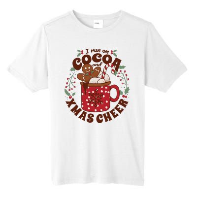 I Run On Cocoa And Xmas Cheer Holiday Christmas Tall Fusion ChromaSoft Performance T-Shirt