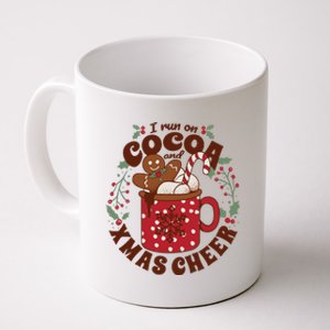 I Run On Cocoa And Xmas Cheer Holiday Christmas Coffee Mug