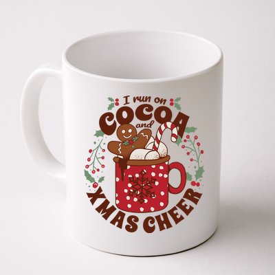 I Run On Cocoa And Xmas Cheer Holiday Christmas Mug
