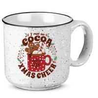 I Run On Cocoa And Xmas Cheer Holiday Christmas 15oz Campfire Ceramic Mug