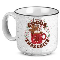 I Run On Cocoa And Xmas Cheer Holiday Christmas 15oz Campfire Ceramic Mug