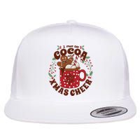 I Run On Cocoa And Xmas Cheer Holiday Christmas Flat Bill Trucker Hat
