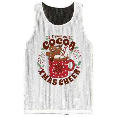I Run On Cocoa And Xmas Cheer Holiday Christmas Mesh Reversible Basketball Jersey Tank
