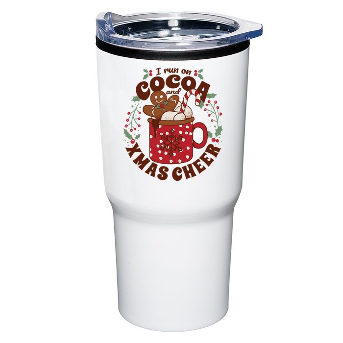 I Run On Cocoa And Xmas Cheer Holiday Christmas Tumbler