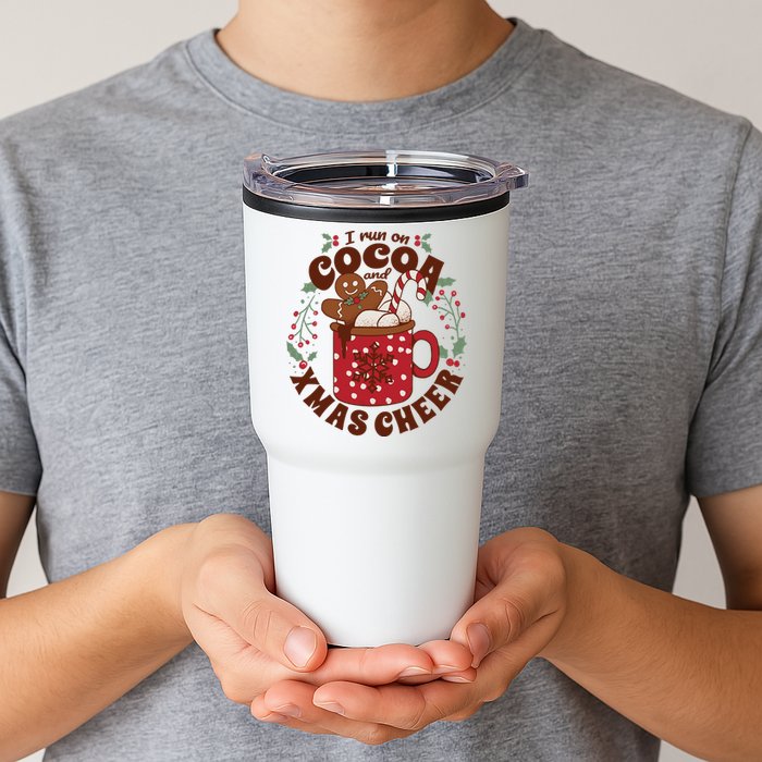 I Run On Cocoa And Xmas Cheer Holiday Christmas Tumbler