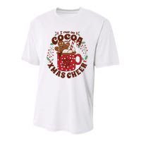 I Run On Cocoa And Xmas Cheer Holiday Christmas Youth Performance Sprint T-Shirt