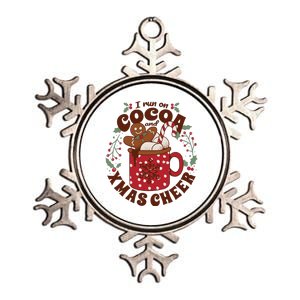 I Run On Cocoa And Xmas Cheer Holiday Christmas Metallic Star Ornament