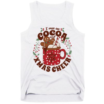 I Run On Cocoa And Xmas Cheer Holiday Christmas Tank Top