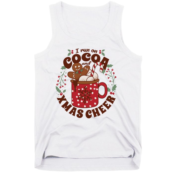 I Run On Cocoa And Xmas Cheer Holiday Christmas Tank Top