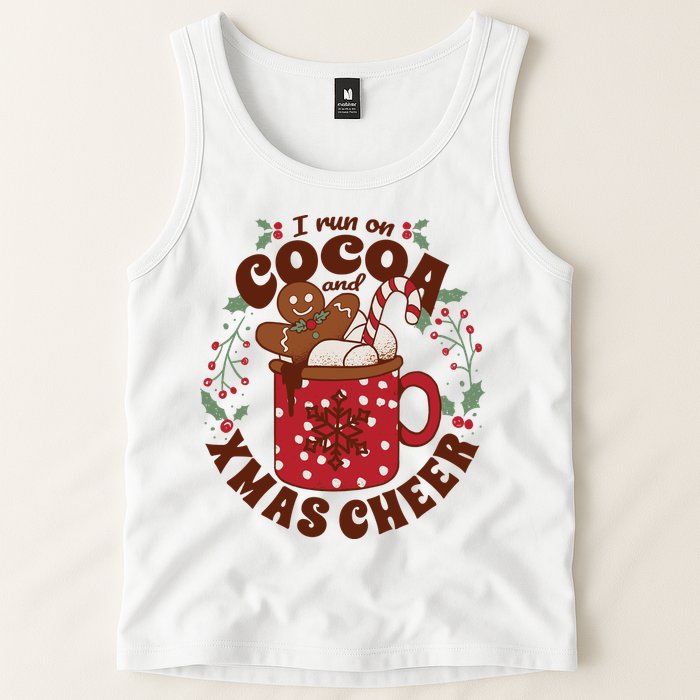 I Run On Cocoa And Xmas Cheer Holiday Christmas Tank Top