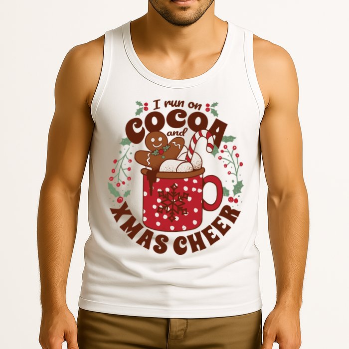 I Run On Cocoa And Xmas Cheer Holiday Christmas Tank Top