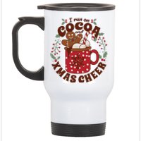 I Run On Cocoa And Xmas Cheer Holiday Christmas Stainless Steel Travel Mug