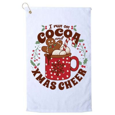 I Run On Cocoa And Xmas Cheer Holiday Christmas Golf Towel
