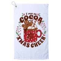 I Run On Cocoa And Xmas Cheer Holiday Christmas Golf Towel