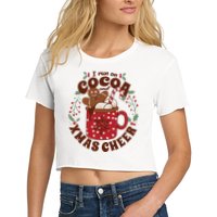 I Run On Cocoa And Xmas Cheer Holiday Christmas Crop Top