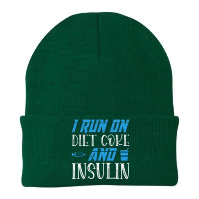 I Run On Diet Coke And Insulin Diabetes Awareness Knit Cap Winter Beanie