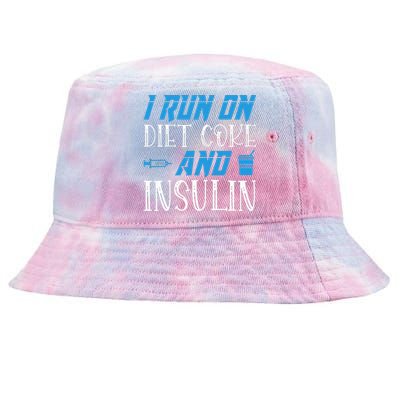 I Run On Diet Coke And Insulin Diabetes Awareness Tie-Dyed Bucket Hat