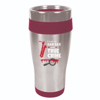 I Run On Bari Sax And True Crime Baritone Saxophonist 16oz Travel Tumbler