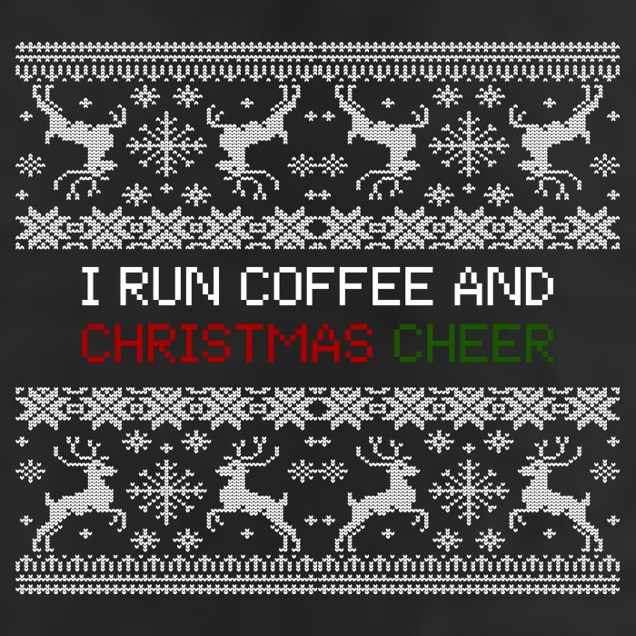 I Run On Coffee And Christmas Cheer Cool Comfort Performance Bucket Hat