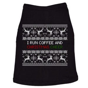 I Run On Coffee And Christmas Cheer Doggie Tank