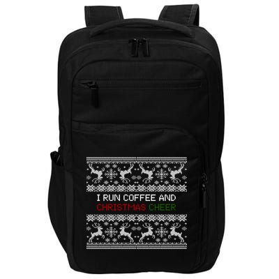 I Run On Coffee And Christmas Cheer Impact Tech Backpack