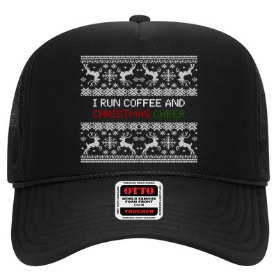 I Run On Coffee And Christmas Cheer Trucker Hat