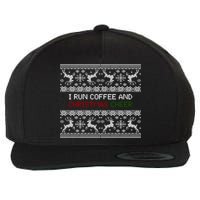 I Run On Coffee And Christmas Cheer Wool Snapback Cap