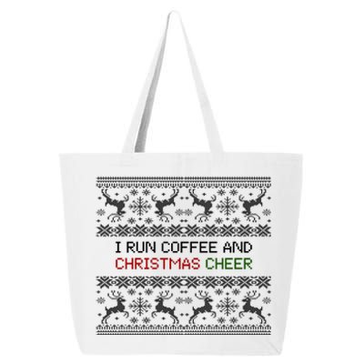 I Run On Coffee And Christmas Cheer 25L Jumbo Tote