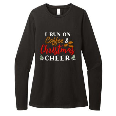 I Run On Coffee & Christmas Cheer Xmas Christmas Womens CVC Long Sleeve Shirt